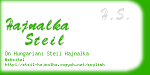 hajnalka steil business card
